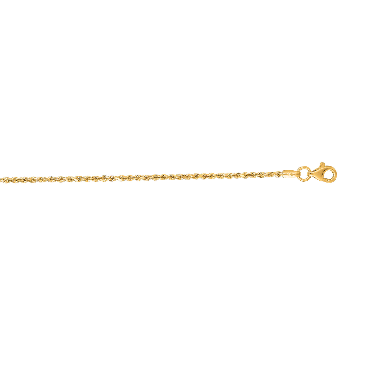 14K Gold 22"" 1.6mm Royal Rope Chain