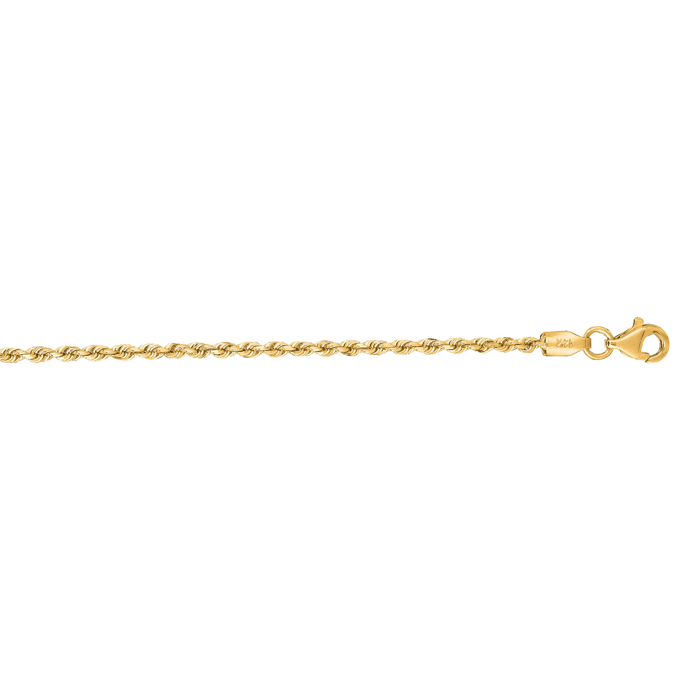 14K Gold 24"" 1.8mm Royal Rope Chain