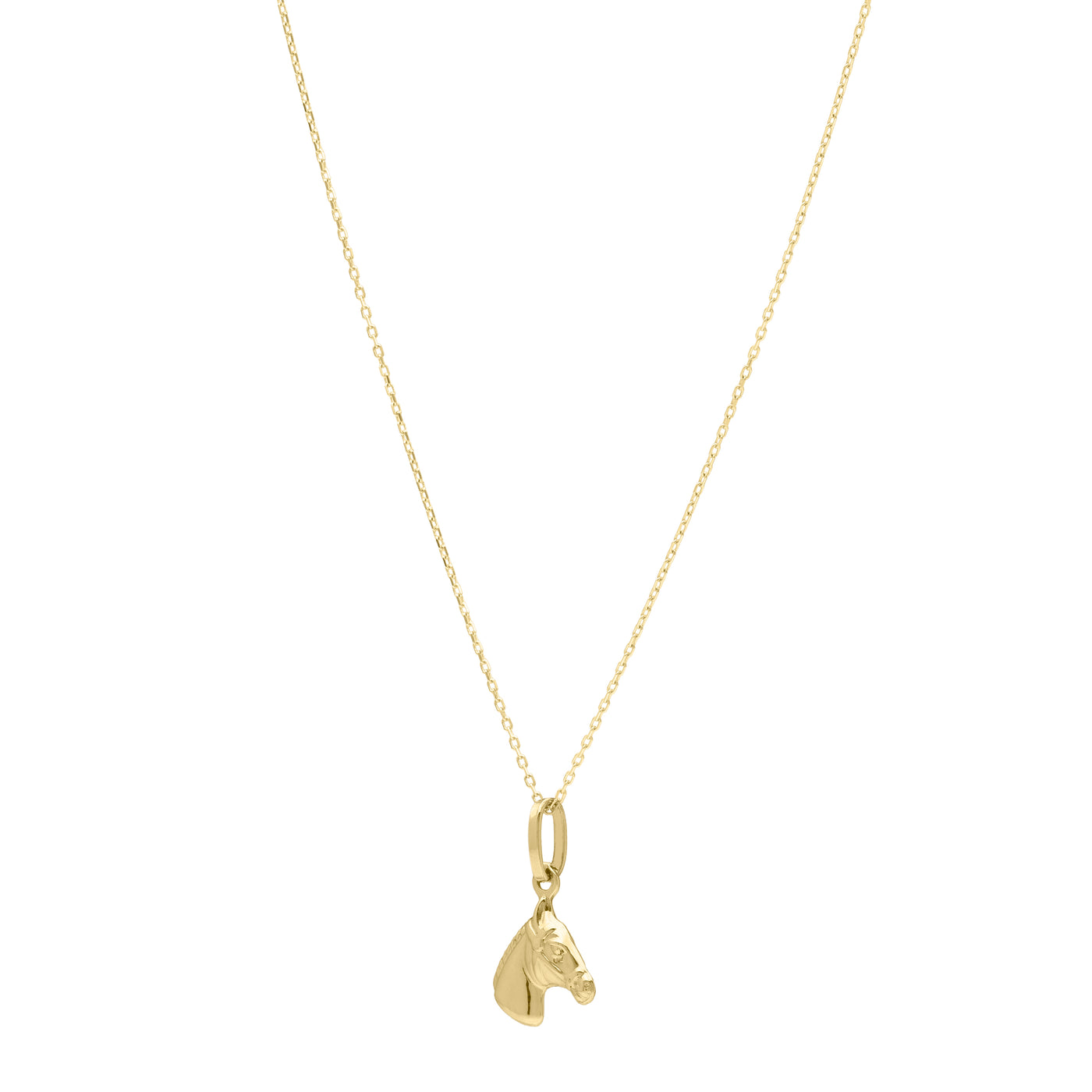 14K Small Horse Pendant