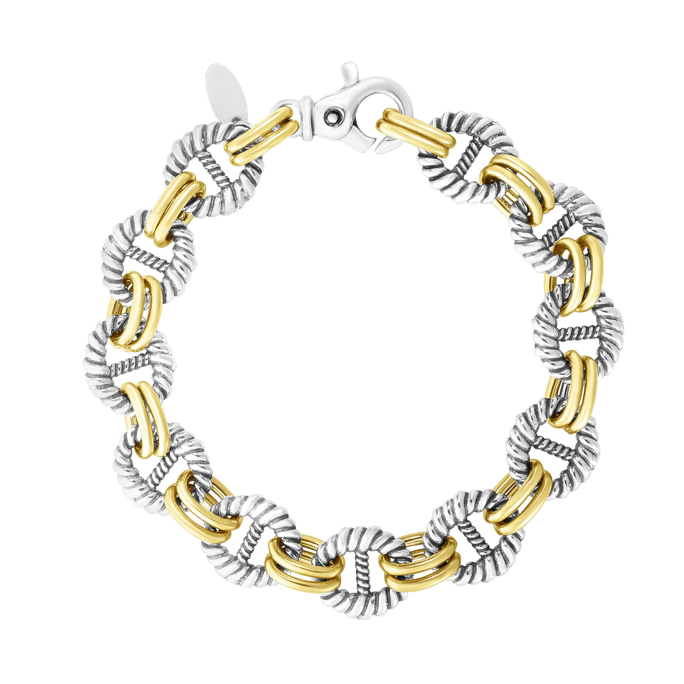 Sterling Silver & 18K Gold Marina Link Bracelet