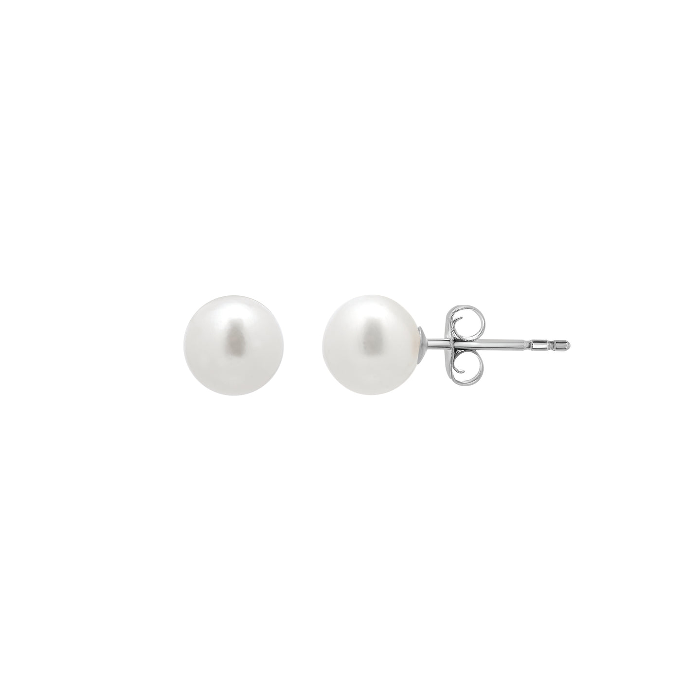 14K Gold 5MM Pearl Stud Earring