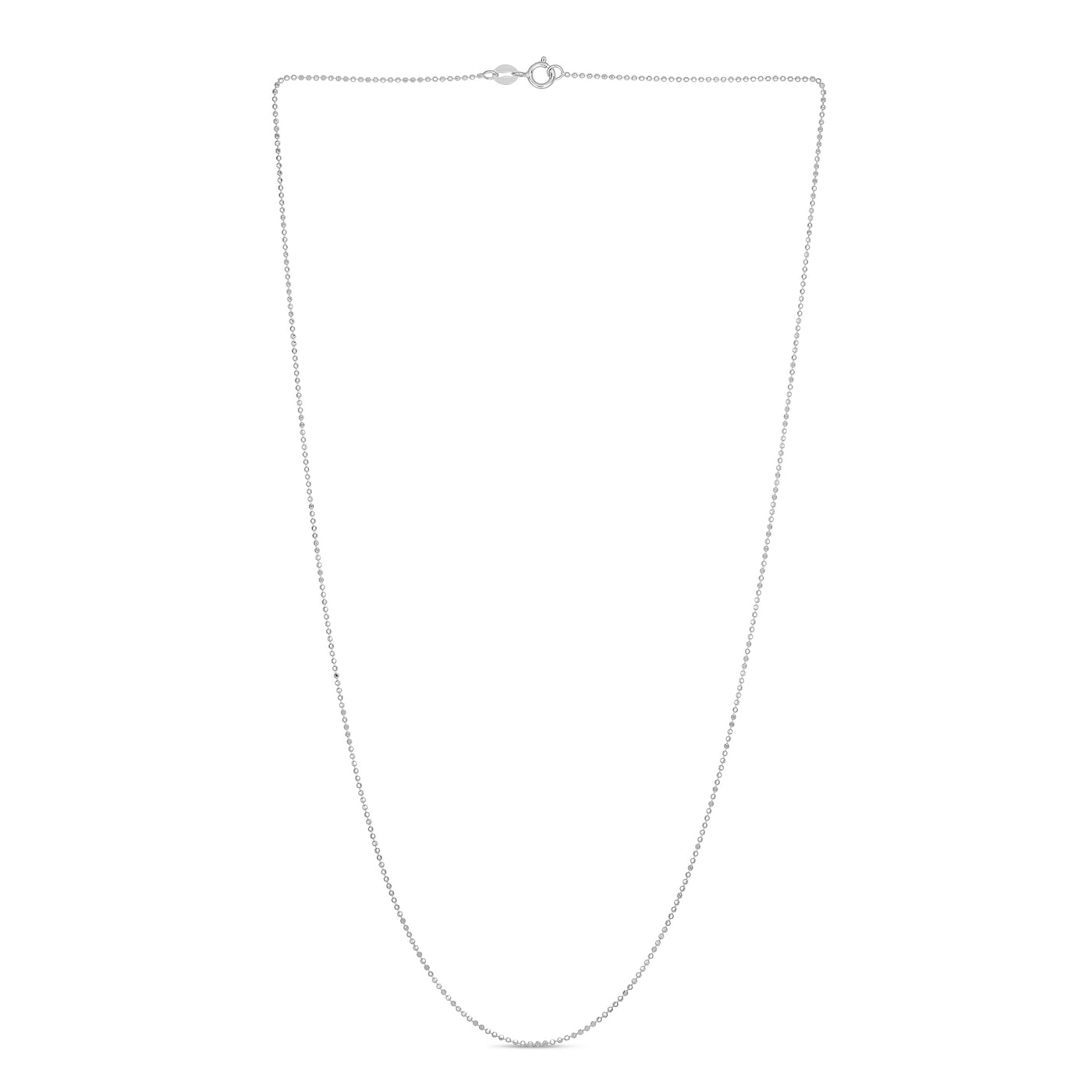 14K Gold 0.9mm Diamond Cut Bead Chain