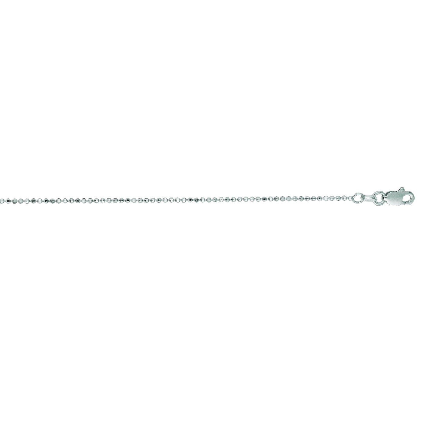 14K Gold 1.1mm Diamond Cut Bead Chain