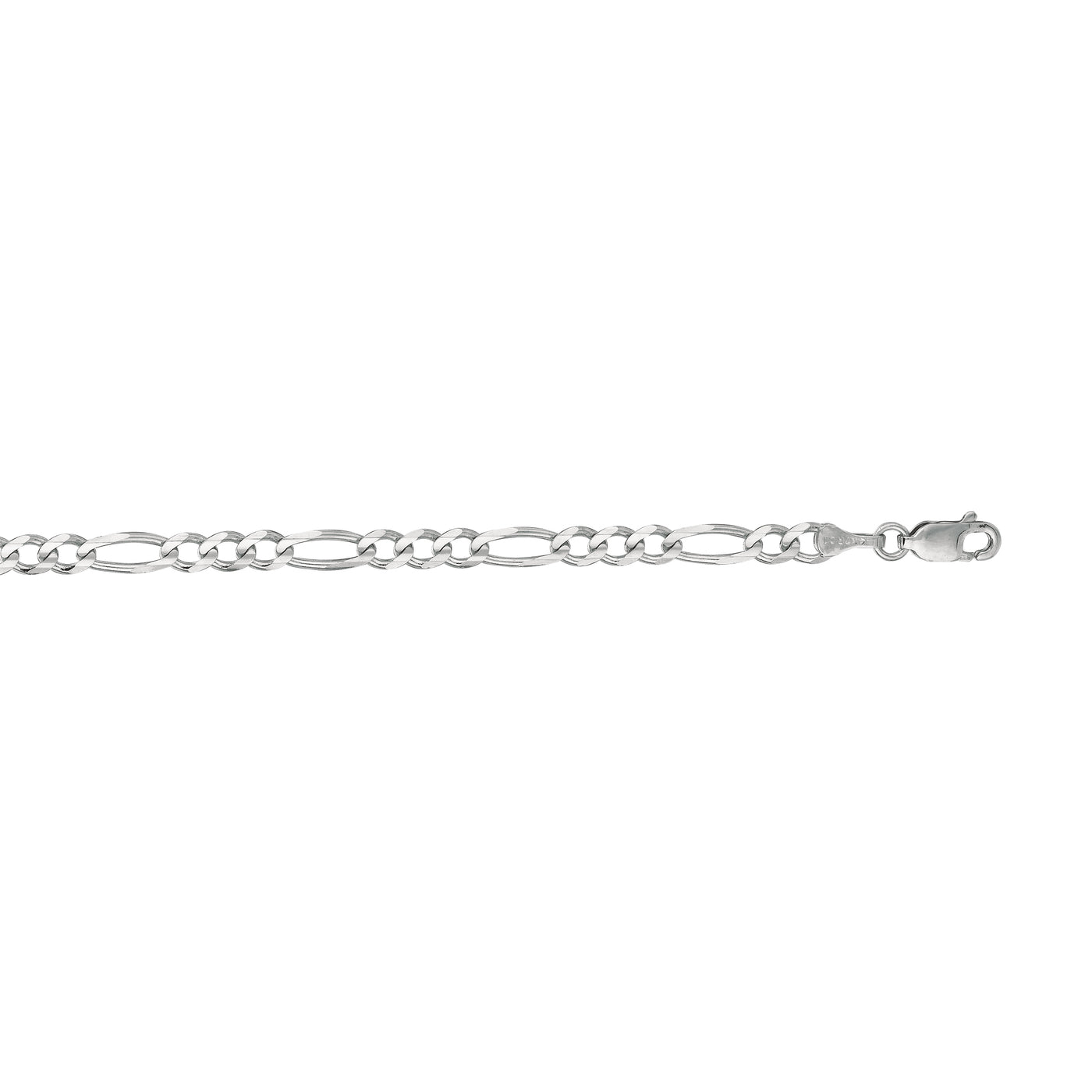 14K Gold 3.8mm Figaro Chain