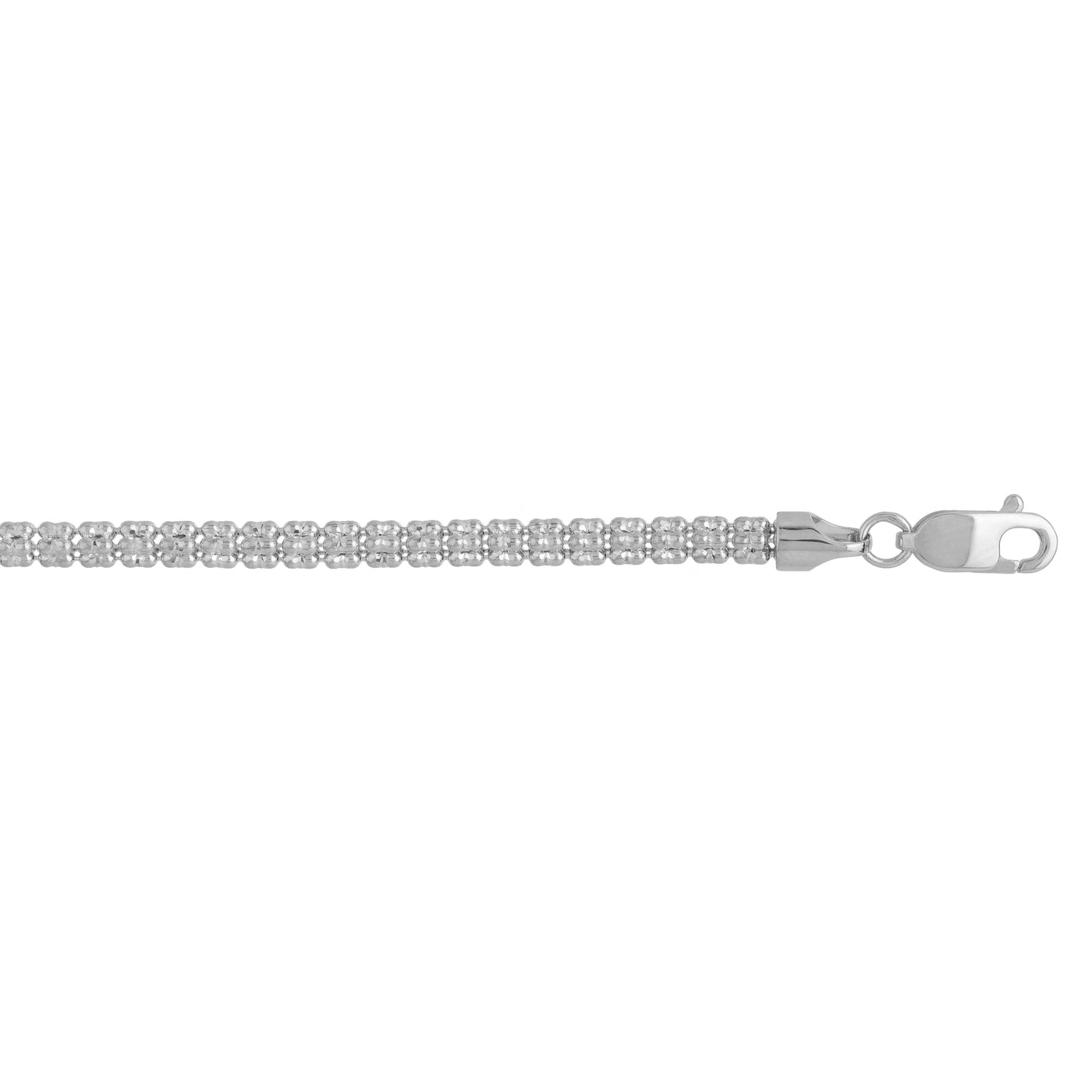 14K 3.14mm Fancy Ice Chain