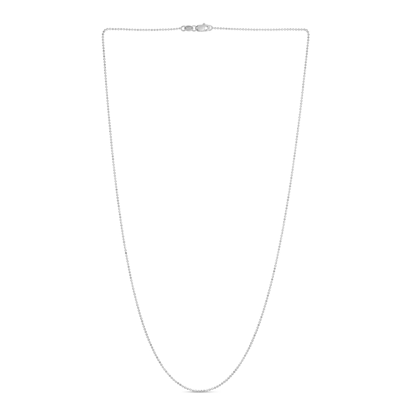 14K Gold 0.9mm Diamond Cut Bead Chain