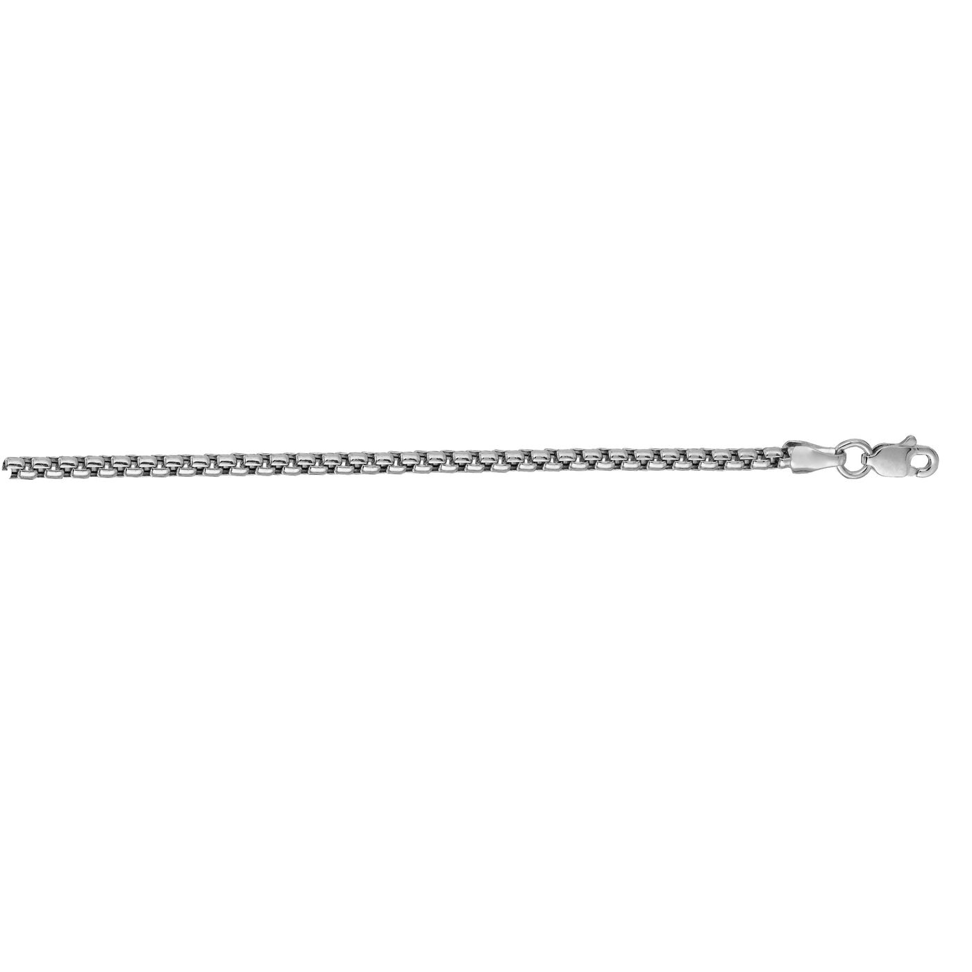 14K Gold 1.6mm Round Box Chain