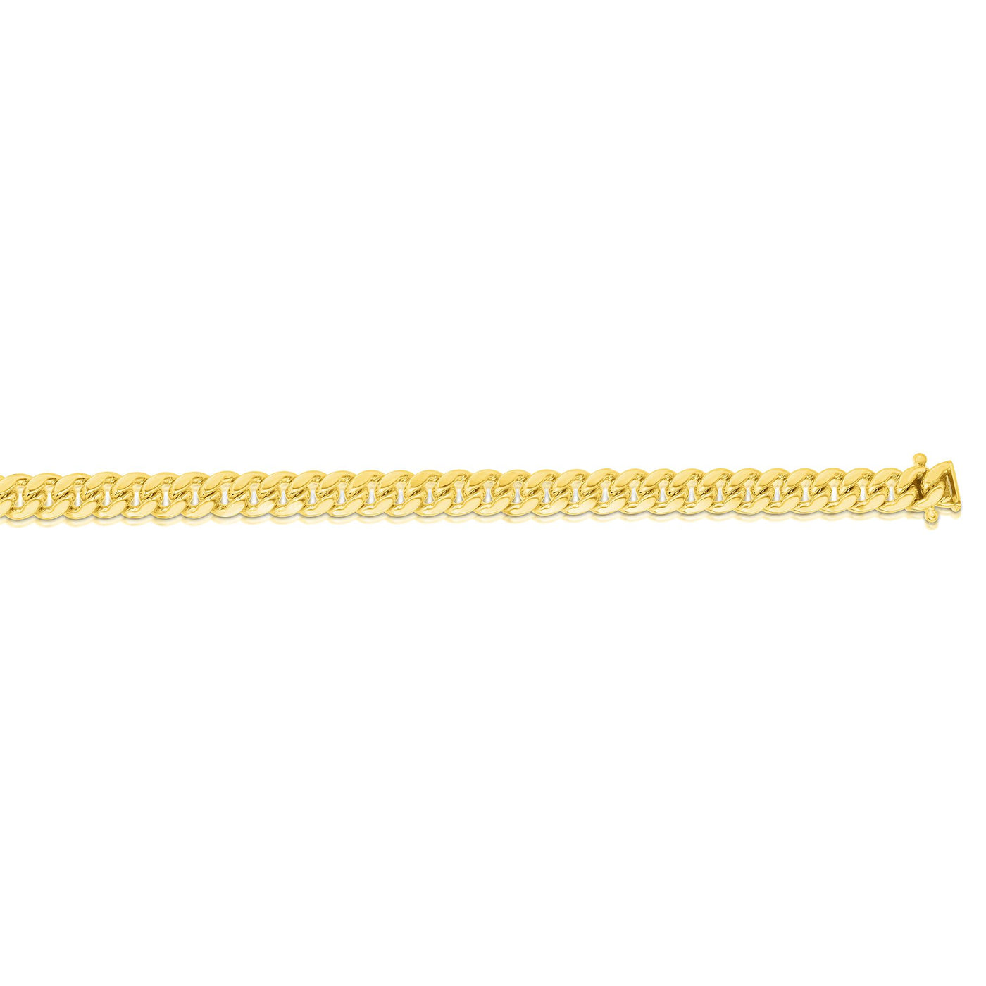 10K Gold 4.5mm Semi-Solid Miami Cuban Chain