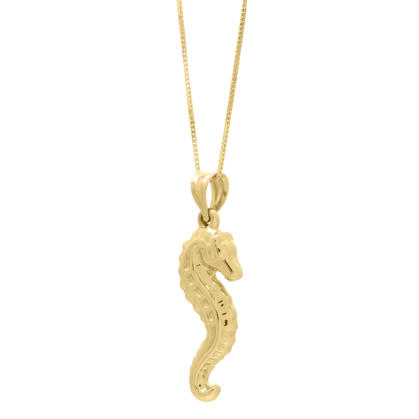 10K Seahorse Necklace